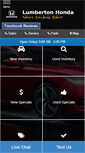 Mobile Screenshot of lumbertonhonda.com